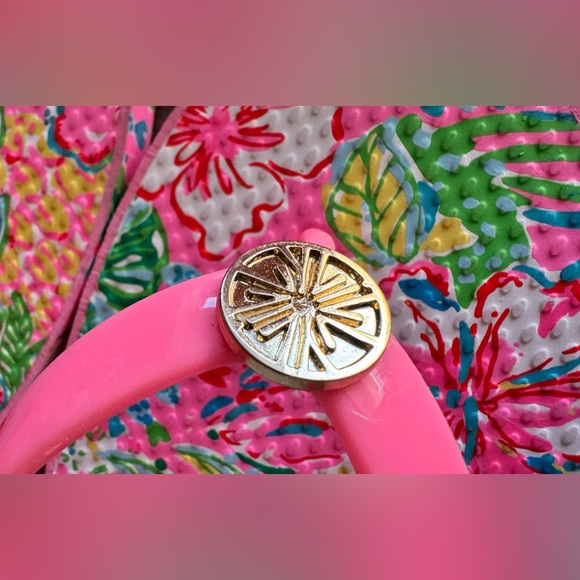 Lilly Pulitzer Pool Flip-Flop Sz 8 - Picture 14 of 16